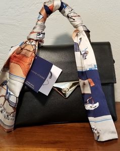 ADRIENNE VITTADINI Satchel w/ Silk scarf